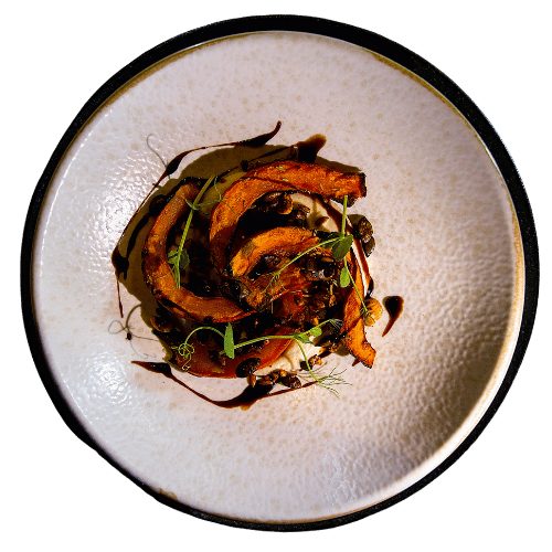 Zapečena buča s kremom od graha